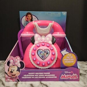 Disney Minnie Mouse Happy Helpers Phone Lights Up Makes Sounds Disney Junior New